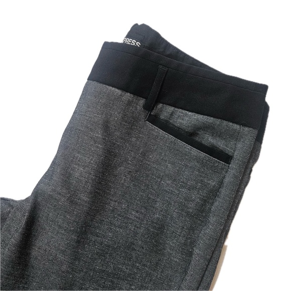 Express Columnist Pants Womens 6 Short Gray Black Dress Work Trousers Stretch - Picture 3 of 7